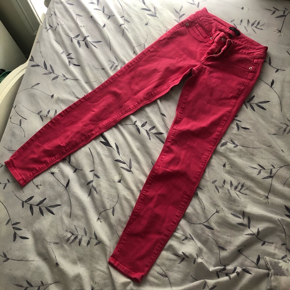 Bebe Hot Pink Skinny Jeans